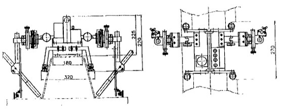 Ελκυστήρας αυτόματης συγκόλλησης με διπλό όπλο συγκόλλησης σε σχήμα U MIG/MAG