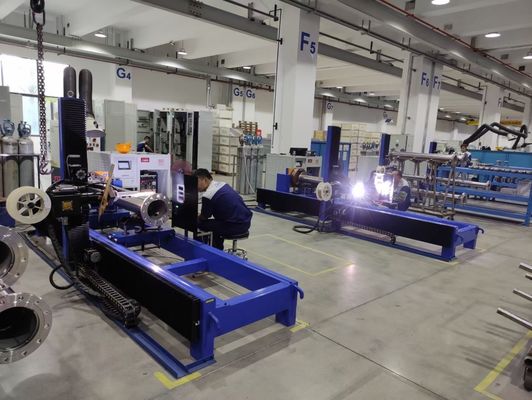 Μηχανή συγκόλλησης σωλήνων υψηλής ταχύτητας TIG με συγκόλληση ρεύματος 10-500Amp και τροφοδοσία σύρματος